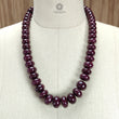 Ruby Gemstone Rondelle Necklace : 1685.00cts Natural Untreated Red Ruby Plain Necklace 15mm - 20mm 20"