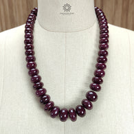 Ruby Gemstone Rondelle Necklace : 1685.00cts Natural Untreated Red Ruby Plain Necklace 15mm - 20mm 20