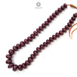 Ruby Gemstone Rondelle Necklace : 1685.00cts Natural Untreated Red Ruby Plain Necklace 15mm - 20mm 20"