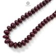 Ruby Gemstone Rondelle Necklace : 1685.00cts Natural Untreated Red Ruby Plain Necklace 15mm - 20mm 20"