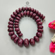 Ruby Gemstone Rondelle Necklace : 1794.80cts 925 Sterling Silver Natural Untreated Red Ruby Plain Necklace 15mm - 26mm 20"