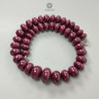 Ruby Gemstone Rondelle Necklace : 1794.80cts 925 Sterling Silver Natural Untreated Red Ruby Plain Necklace 15mm - 26mm 20"