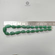 Green Quartz Carving Beads Necklace: 693.60cts Natural Untreated Quartz Shape Fancy Hand Carved 925 Sterling Silver 22*13mm - 32*17mm 22"