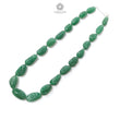 Green Quartz Carving Beads Necklace: 693.60cts Natural Untreated Quartz Shape Fancy Hand Carved 925 Sterling Silver 22*13mm - 32*17mm 22"