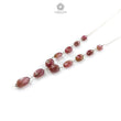 Watermelon Tourmaline Beads Chain Necklace: 56.25cts Natural Untreated Tourmaline 925 Sterling Silver Plain Oval 7*6mm - 12*8mm 22"