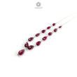 Rubellite Pink Tourmaline Beads Chain Necklace: 34.50cts Natural Untreated Tourmaline 925 Sterling Silver Plain Oval 6*4.5mm - 9*7mm 20"