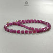 Raspberry Purple Ruby Faceted Beads Necklace: 94.05cts Natural Untreated Ruby 925 Sterling Silver Fancy Shape 6mm 16"