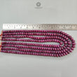 Red Ruby Beads Necklace : 3037.30cts Natural Untreated Unheated Ruby Plain Rondelle Beads Multi Strand 15" - 20" 10mm - 17mm Necklace