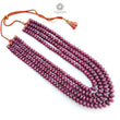 Red Ruby Beads Necklace : 3037.30cts Natural Untreated Unheated Ruby Plain Rondelle Beads Multi Strand 15" - 20" 10mm - 17mm Necklace