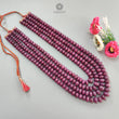 Red Ruby Beads Necklace : 3037.30cts Natural Untreated Unheated Ruby Plain Rondelle Beads Multi Strand 15" - 20" 10mm - 17mm Necklace