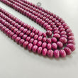 Red Ruby Beads Necklace : 3037.30cts Natural Untreated Unheated Ruby Plain Rondelle Beads Multi Strand 15" - 20" 10mm - 17mm Necklace