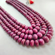 Red Ruby Beads Necklace: 3171.75cts Natural Untreated Unheated Ruby Plain Rondelle Beads Multi Strand 18" - 23" 10mm - 16mm Necklace