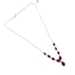 Rubellite Tourmaline Beads Chain Necklace: 41.50cts Natural Untreated Pink Tourmaline 925 Sterling Silver Plain Pear 8*6mm - 12*10mm 20"