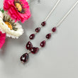 Rubellite Tourmaline Beads Chain Necklace: 41.50cts Natural Untreated Pink Tourmaline 925 Sterling Silver Plain Pear 8*6mm - 12*10mm 20"