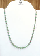 Quartz & Ruby Beads Necklace : 10.47gms 925 Sterling Silver Ruby Green Quartz Briolette Faceted Cushion Necklace 20
