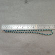 Sapphire & Quartz Beads Necklace : 11.65gms 925 Sterling Silver Blue Sapphire Green Quartz Briolette Faceted Plain Oval Cushion Necklace 18"