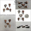 Golden Brown Chocolate Sapphire Gemstone Normal Cut : Natural Untreated Sheen Sapphire Triangle Uneven Shape Sets