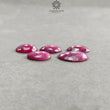 Ruby Gemstone Rose Cut : 34.70cts Natural Untreated Unheated Red Ruby Egg Shape 14.5*11.5mm - 18.5*14mm 5pcs