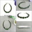 Chrome Diopside Gemstone Beads Bracelet : Green Chrome Diopside 925 Sterling Sliver Beaded Bracelet Checker Cut Bracelet