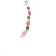 Watermelon Tourmaline Gemstone Loose Beads : 12.20cts Natural Multi Color Tourmaline Plain Teardrops Nuggets 5mm - 10.5mm
