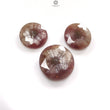 Multi Sapphire Gemstone Normal Cut Trapiche : 105.30cts Natural Untreated Raspberry Sheen Sapphire Round Shape 22mm - 27mm 3pcs