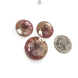 Multi Sapphire Gemstone Normal Cut Trapiche : 105.30cts Natural Untreated Raspberry Sheen Sapphire Round Shape 22mm - 27mm 3pcs