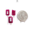 Ruby Gemstone Normal Cut : 20.00cts Natural Untreated Unheated Red Ruby Baguette Shape 13*8mm - 14*9mm 3pcs