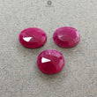 Ruby Gemstone Normal Cut : 21.00cts Natural Untreated Unheated Red Ruby Oval Shape 13*11.5mm - 13.5*10mm 3pcs