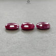 Ruby Gemstone Normal Cut : 21.00cts Natural Untreated Unheated Red Ruby Oval Shape 13*11.5mm - 13.5*10mm 3pcs