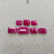 Ruby Gemstone Normal Cut : 25.70cts Natural Untreated Unheated Red Ruby Baguette Shape 8*6.5mm - 15*11mm 7pcs