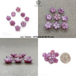 Rosemary Sheen Purple Pink SAPPHIRE Carving : Natural Untreated Sapphire Gemstone Hand Carved Flower 6pcs , 8pcs Lots