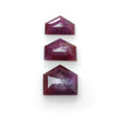 RUBY Gemstone Step Cut : Natural Untreated Unheated Raspberry Pink Sheen Ruby Uneven Shape 11mm-15mm Lots