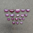 RUBY Gemstone Step Cut : Natural Untreated Unheated Raspberry Pink Sheen Ruby Uneven Shape 13pcs, 18pcs Lots