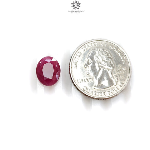 Ruby Gemstone Normal Cut : 4.40cts Natural Untreated Unheated Red Ruby Oval Shape 12*9mm 1pcs