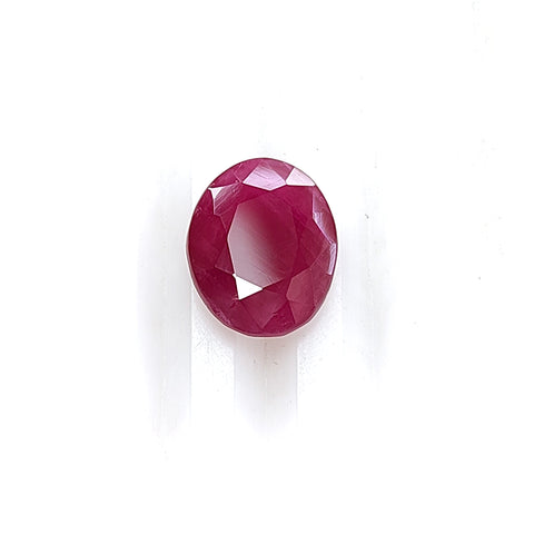 Ruby Gemstone Normal Cut : 4.40cts Natural Untreated Unheated Red Ruby Oval Shape 12*9mm 1pcs