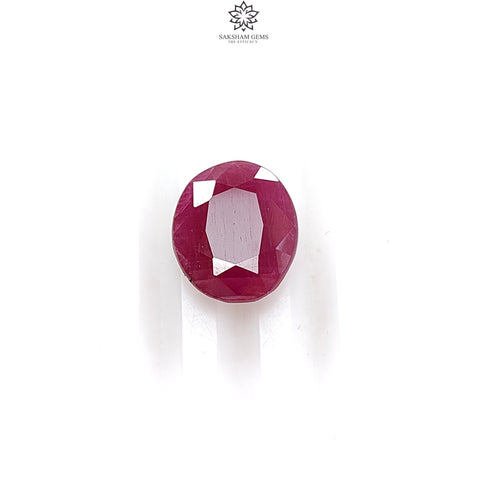 Ruby Gemstone Normal Cut : 5.80cts Natural Untreated Unheated Red Ruby Oval Shape 12*10mm 1pcs