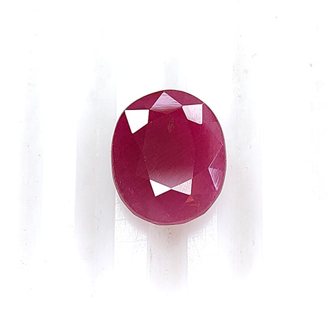 Ruby Gemstone Normal Cut : 5.90cts Natural Untreated Unheated Red Ruby Oval Shape 12*10mm 1pcs