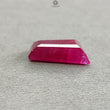 Ruby Gemstone Step Cut : 10.00cts Natural Untreated Unheated Red Ruby Trapezium Shape 18*11mm 1pc