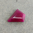 Ruby Gemstone Step Cut : 11.40cts Natural Untreated Unheated Red Ruby Uneven Shape 20*14mm 1pc
