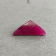 Ruby Gemstone Step Cut : 13.30cts Natural Untreated Unheated Red Ruby Triangle Shape 17*5mm 1pc