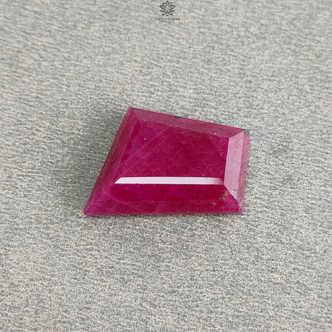 Ruby Gemstone Step Cut : 18.50cts Natural Untreated Unheated Red Ruby Trapezium Shape 19*16mm 1pc