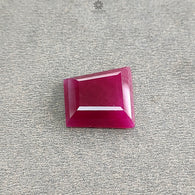 Ruby Gemstone Step Cut : 20.10cts Natural Untreated Unheated Red Ruby Trapezium Shape 17*5mm 1pc