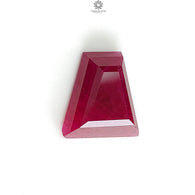 Ruby Gemstone Step Cut :23.30cts Natural Untreated Unheated Red Ruby Trapezium Shape 19*18mm 1pc