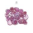 Rosemary Sheen Sapphire Gemstone Flat Slices : Natural Untreated Unheated Pink Sapphire Hexagon Shape 17pcs , 31pcs Lots