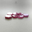 Rosemary Sheen Sapphire Gemstone Flat Slices : Natural Untreated Unheated Pink Sapphire Hexagon Shape 7pcs , 19pcs Lots