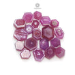 Rosemary Sheen Sapphire Gemstone Flat Slices : Natural Untreated Unheated Pink Sapphire Hexagon Shape 7pcs , 19pcs Lots