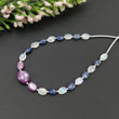Star Ruby, Sapphire, Rainbow Moonstone Gemstone Loose Beads: 31.30cts Natural Untreated Oval Faceted Beads 7*5mm- 11.5*10mm 7"