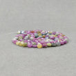 MULTI SAPPHIRE Gemstone Step Cut Loose Beads: 102.45cts Natural Untreated Multi Color Sapphire Round Faceted Briolette Beads 5mm - 6mm 22"