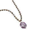 Star Ruby & Chocolate Sapphire Gemstone NECKLACE: 114.80cts Natural Oval Shape Plain Sapphire With 925 Sterling Silver 6*5mm - 24*20mm 20"