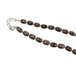 Golden Brown CHOCOLATE Sapphire Gemstone NECKLACE : 95.55cts Natural Untreated Cushion Shape Sapphire With 925 Sterling Silver 7*5mm 18"